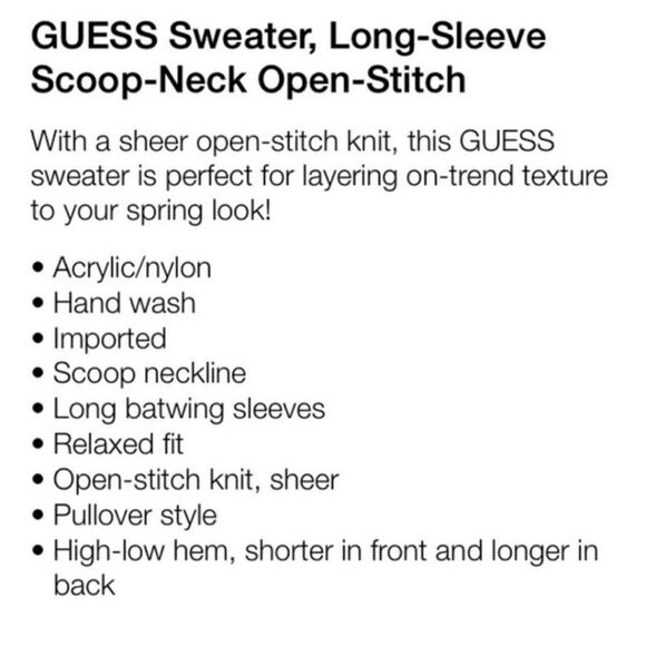 Guess pink sweater 🌺 - Picture 7 of 7